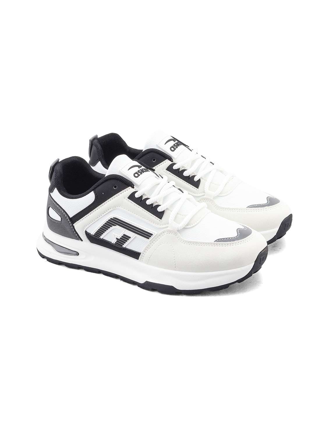 men white lace up sneaker - 22456519 -  Standard Image - 1
