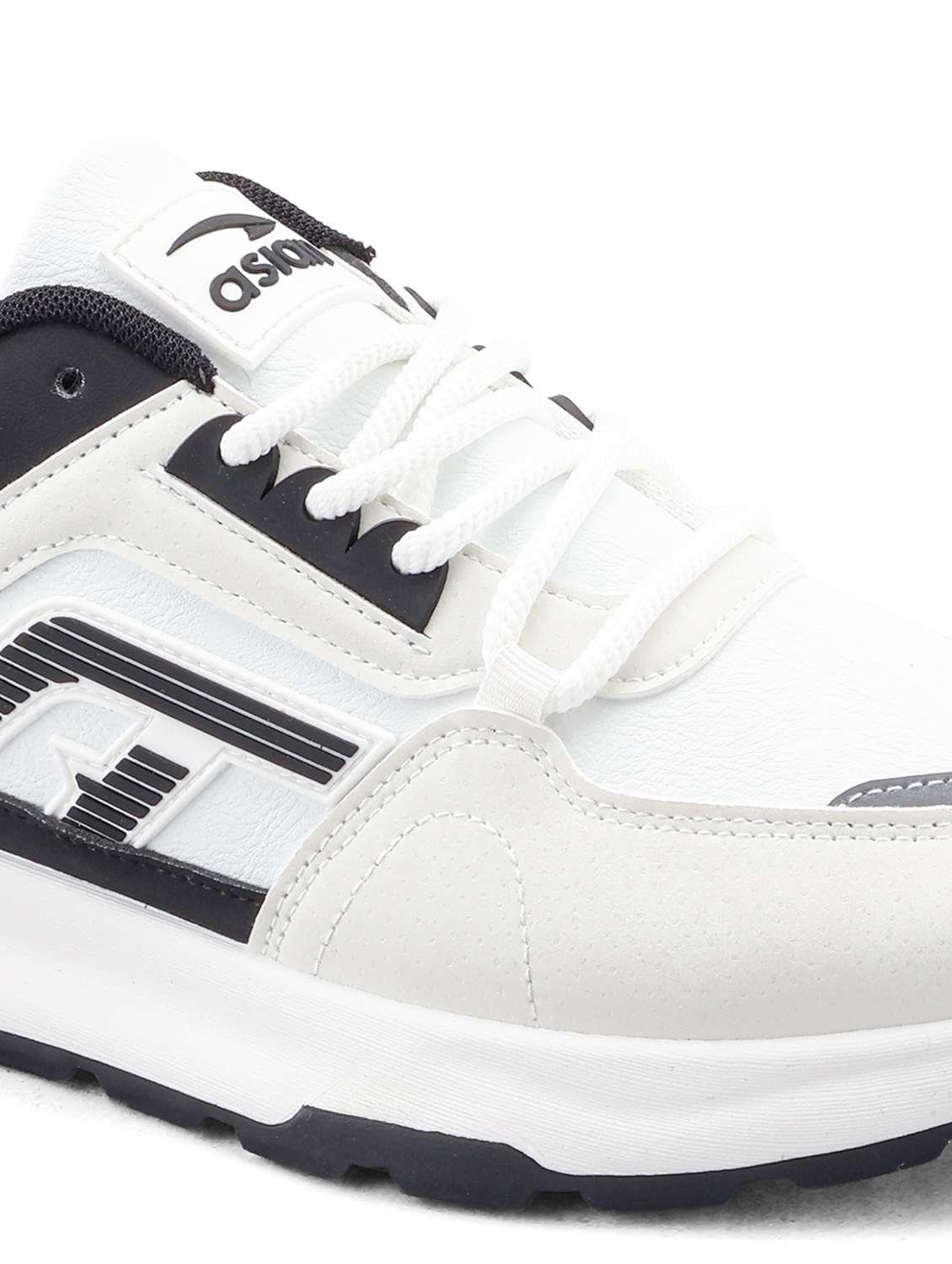 men white lace up sneaker - 22456519 -  Standard Image - 4