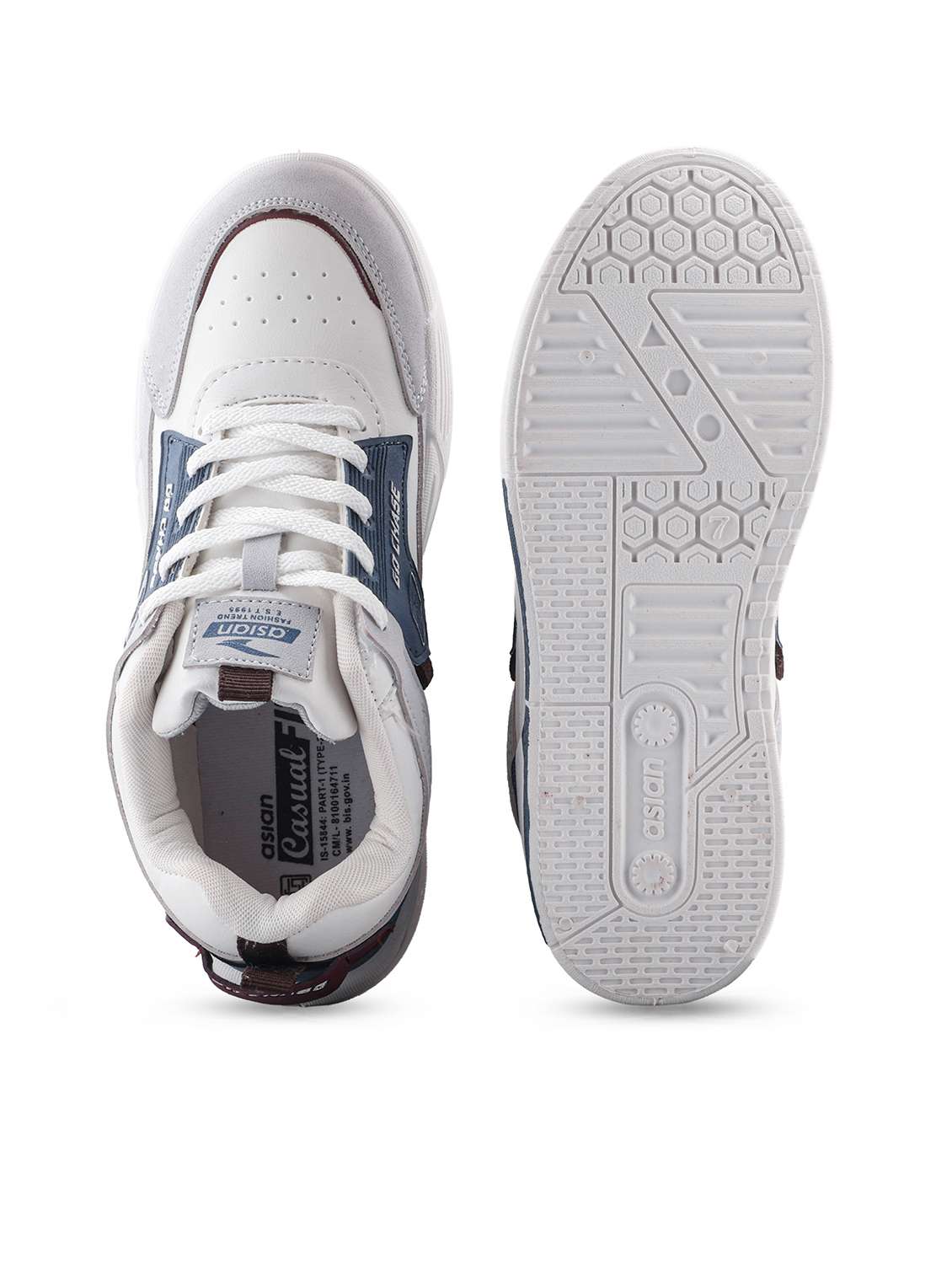 men color block lace up sneaker - 22456525 -  Standard Image - 4