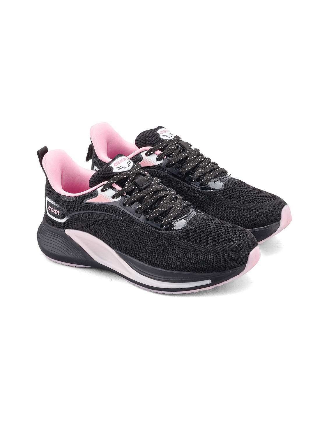 women black lace-up sports shoe - 22456527 -  Standard Image - 1