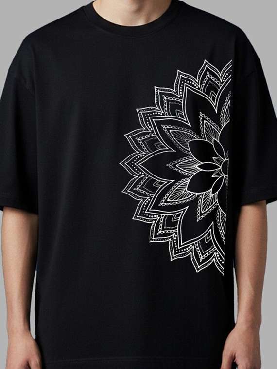 men printed short sleeve oversized t-shirt - 22456545 -  Standard Image - 1