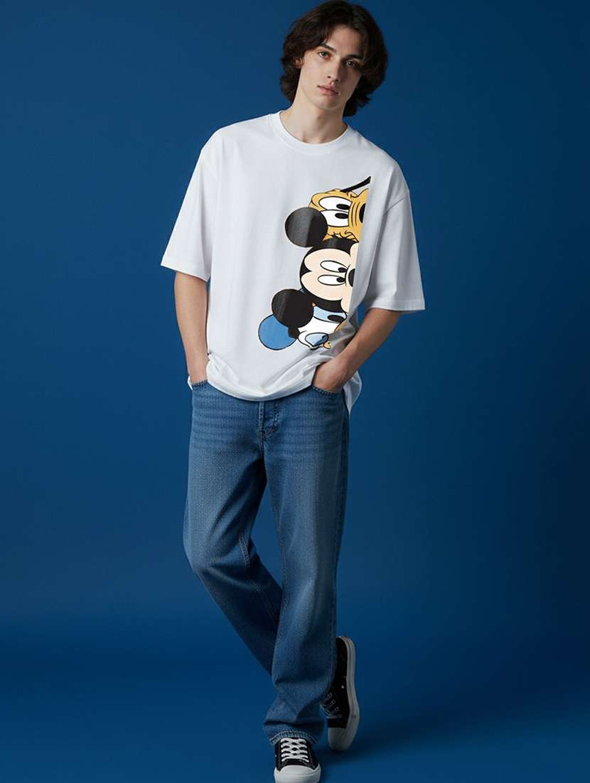 men graphic short sleeve oversized t-shirt - 22456546 -  Standard Image - 4
