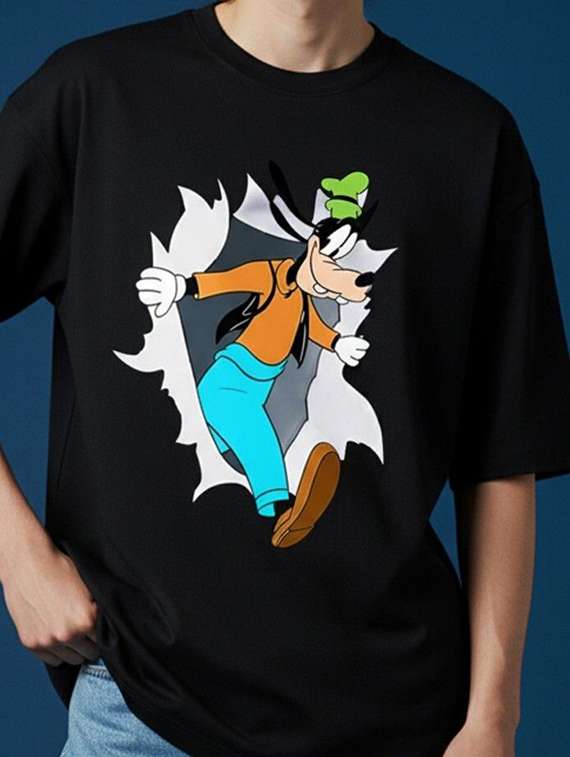 men graphic short sleeve oversized t-shirt - 22456556 -  Standard Image - 1