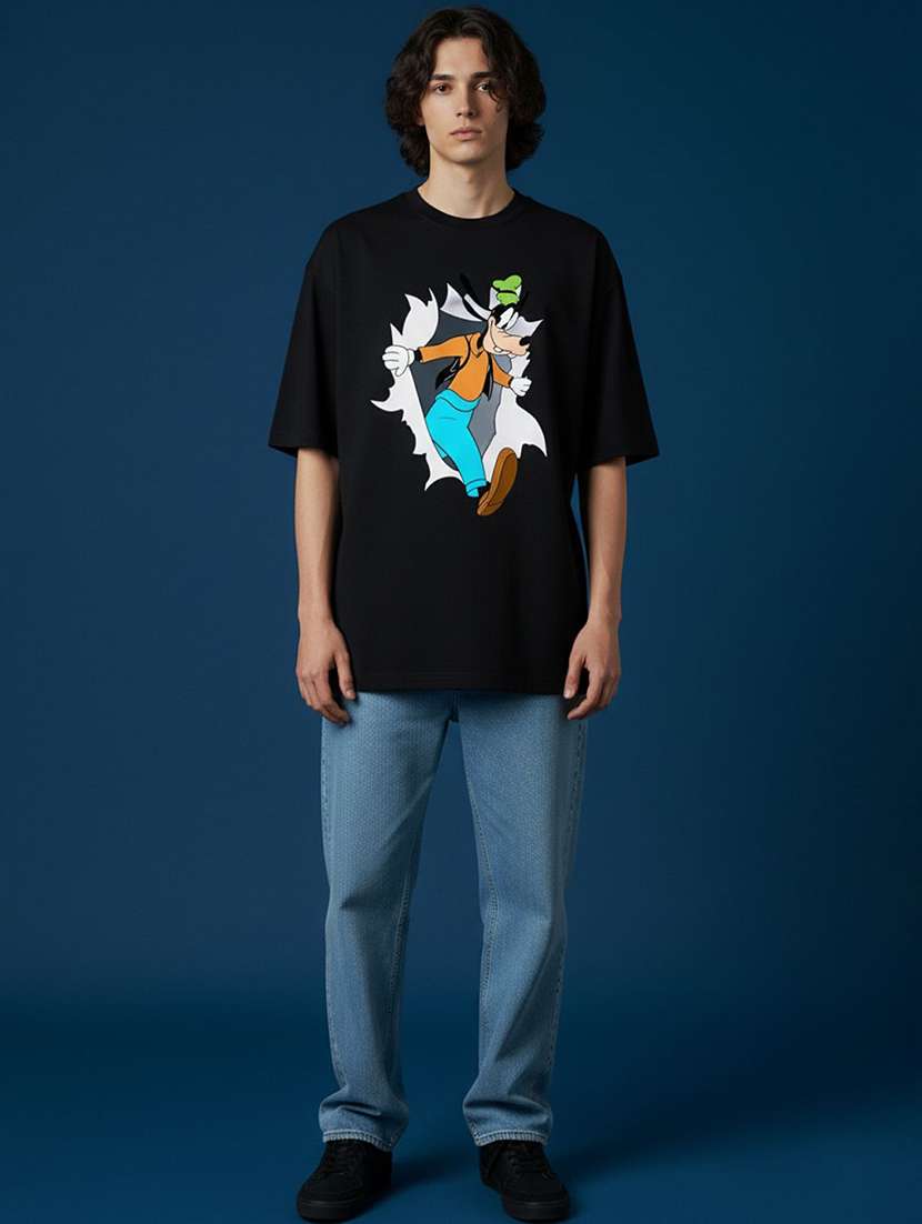 men graphic short sleeve oversized t-shirt - 22456556 -  Standard Image - 4