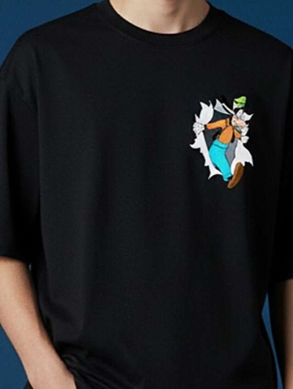 men graphic short sleeve oversized t-shirt - 22456557 -  Standard Image - 1