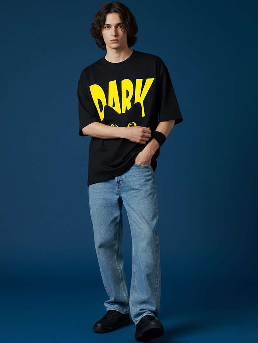 men printed short sleeve oversized t-shirt - 22456558 -  Standard Image - 4