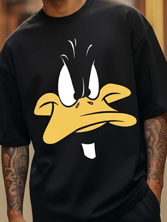 men graphic short sleeve oversized t-shirt - 22456566 -  Standard Image - 1