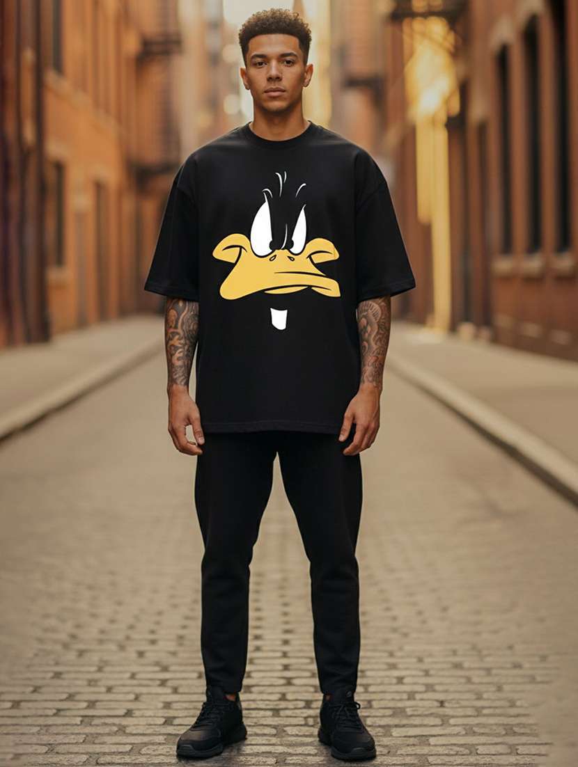 men graphic short sleeve oversized t-shirt - 22456566 -  Standard Image - 4