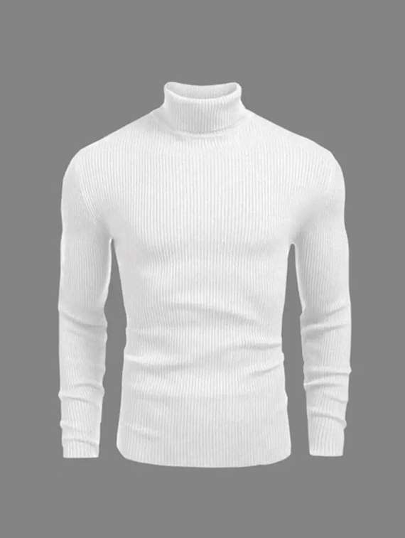 men solid white cotton blend plain t-shirt