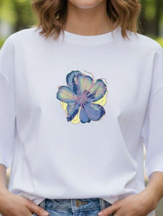 women printed short sleeve oversized t-shirt - 22456634 -  Standard Image - 1