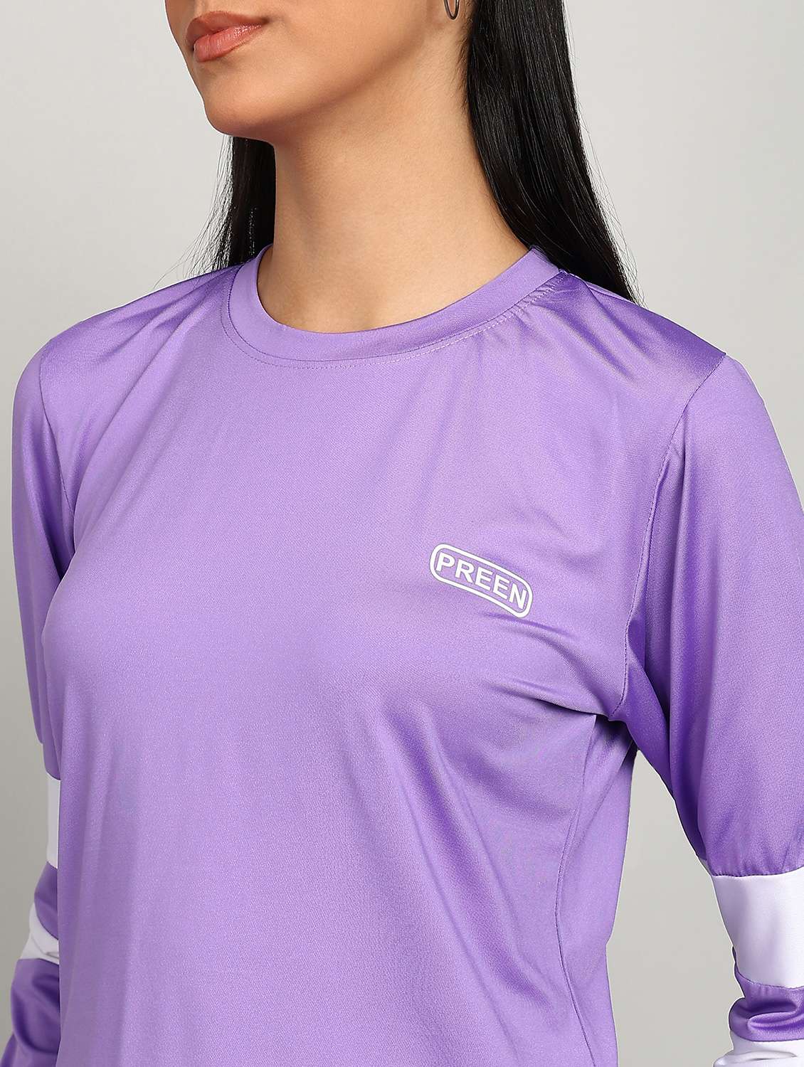 women purple polyester solid long sleeve co-ords - 22456713 -  Standard Image - 1