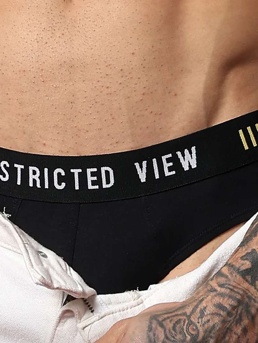 men black cotton blend trunks brief - 22456721 -  Standard Image - 1
