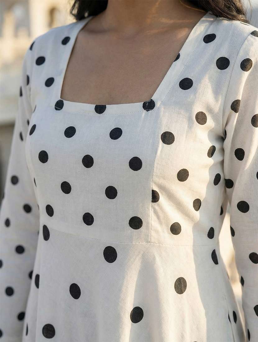 women white rayon flared kurti - 22456749 -  Standard Image - 1