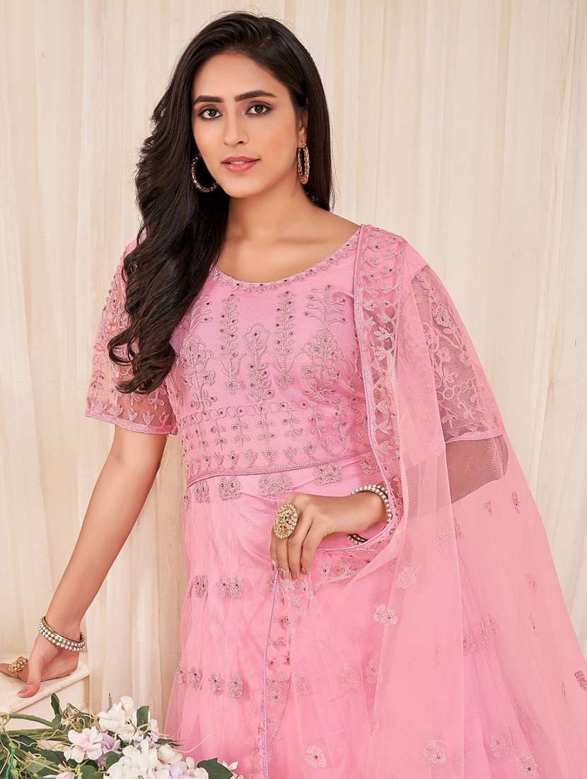 women pink kurta pant set - 22456854 -  Standard Image - 1
