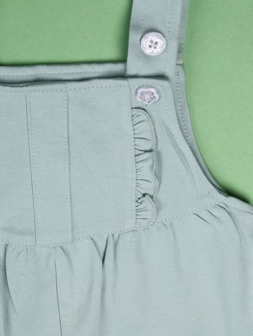 Girls Printed Long Sleeves Top And Dungaree Set - 22456857 -  Standard Image - 4