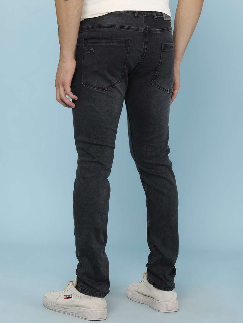 Men Washed Mid Rise Slim Fit Jeans - 22456868 -  Standard Image - 4