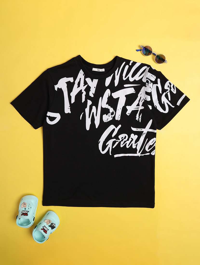 boys printed round neck short sleeves t-shirt - 22456884 -  Standard Image - 1