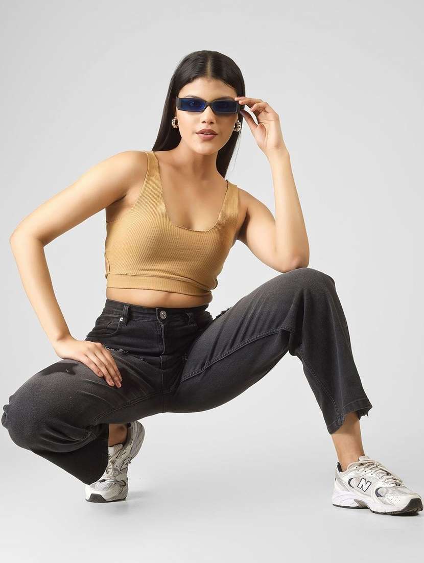 women black denim jeans - 22456903 -  Standard Image - 4
