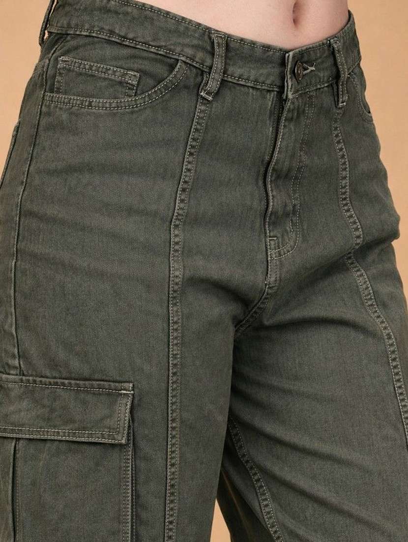 women green denim jeans - 22456904 -  Standard Image - 1