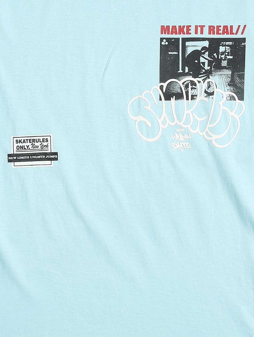 boys printed short sleeves regular fit t-shirt - 22456942 -  Standard Image - 4