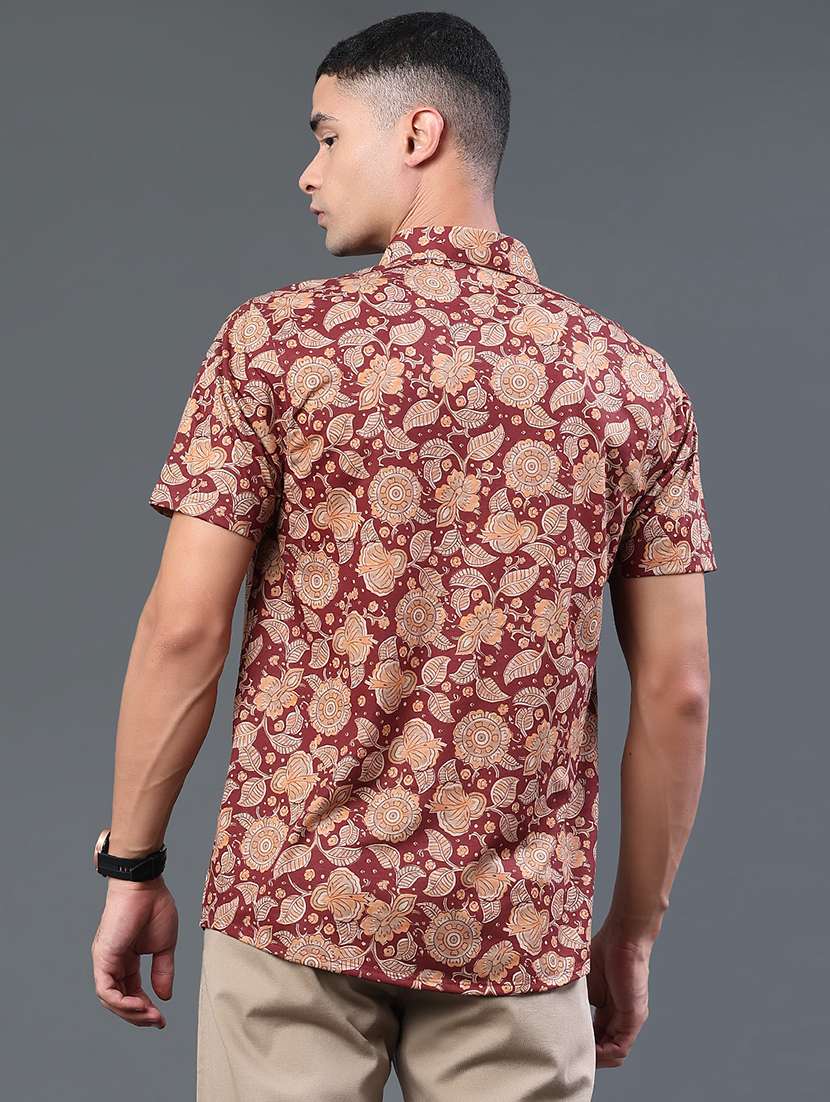 Men Printed Short Sleeve Regular Fit Casual Shirt - 22457011 -  Standard Image - 4