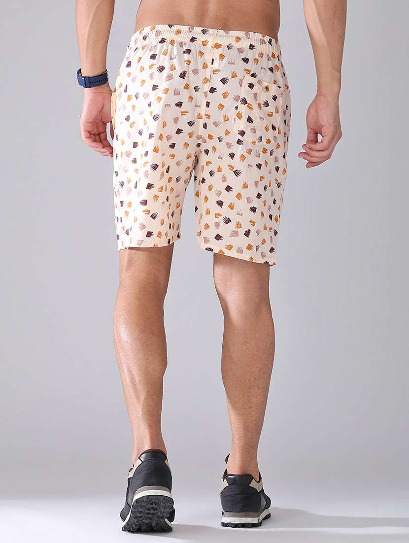 men printed mid rise regular fit shorts - 22457089 -  Standard Image - 4