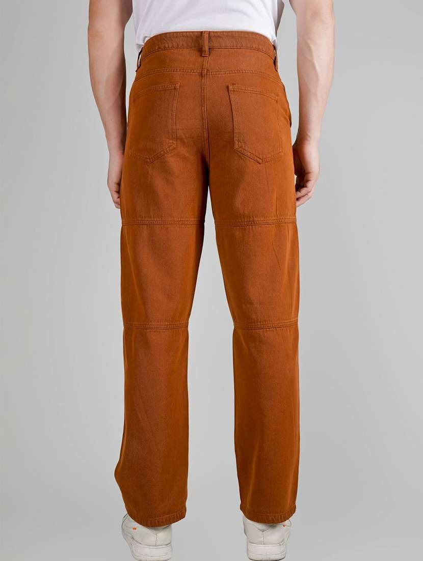 men brown denim jean - 22457116 -  Standard Image - 4