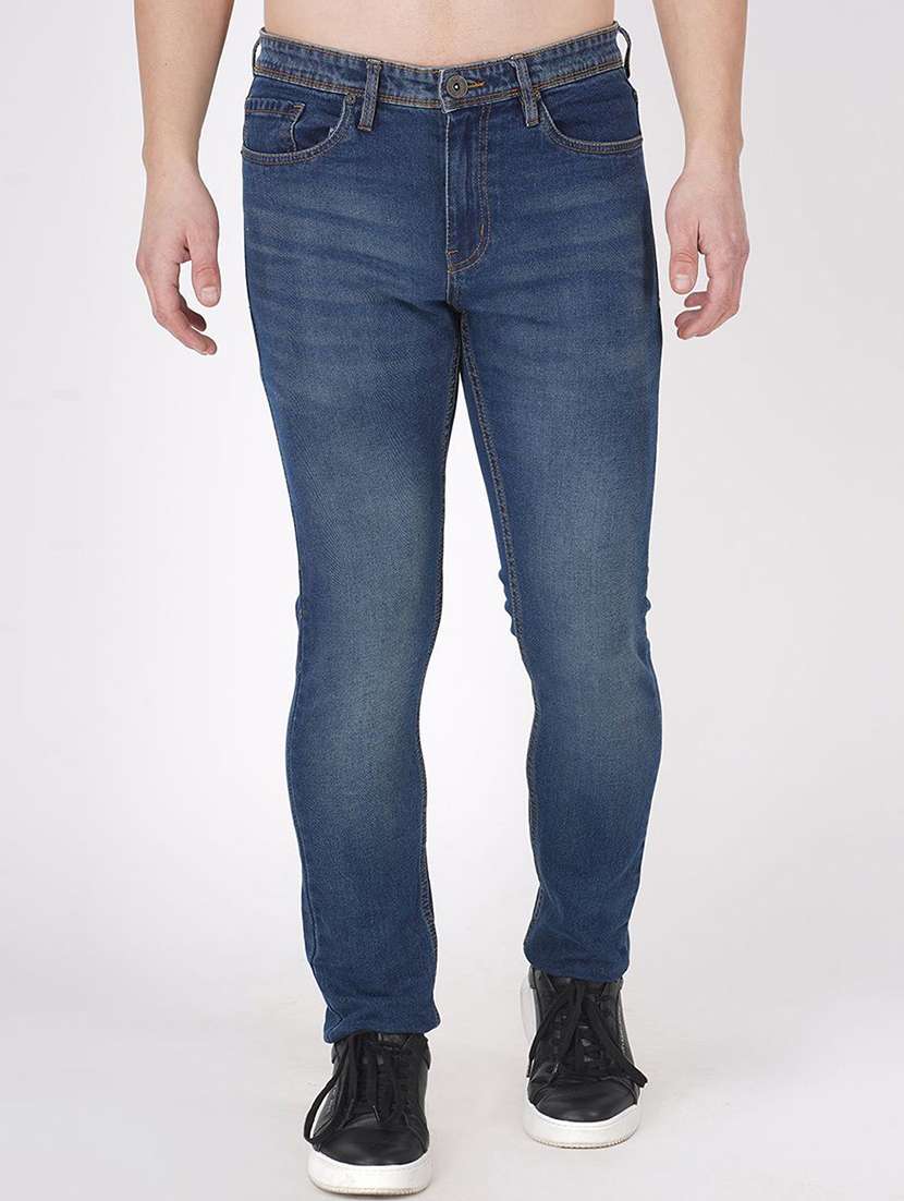 men blue denim jeans