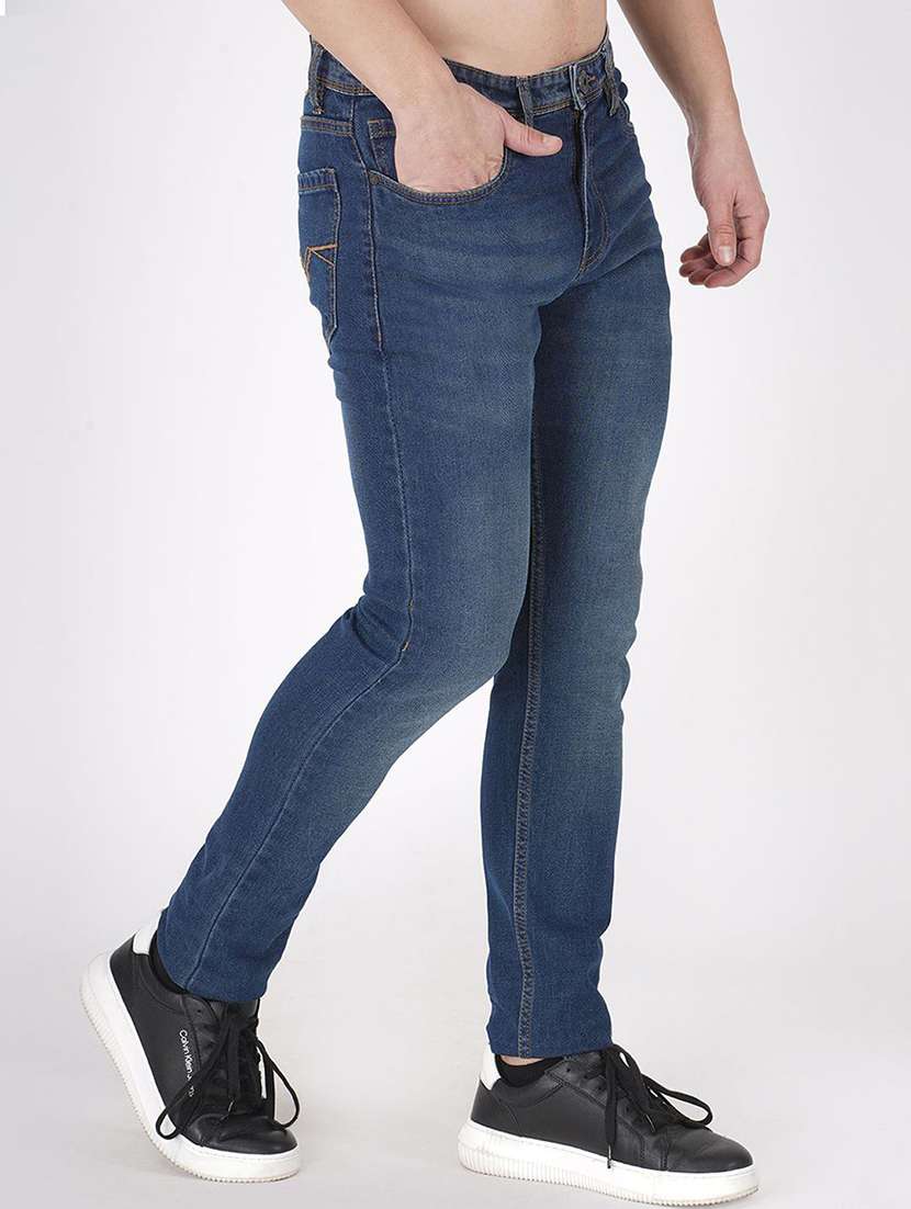 men blue denim jeans - 22457122 -  Standard Image - 1