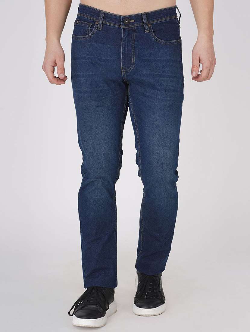 men blue denim jeans
