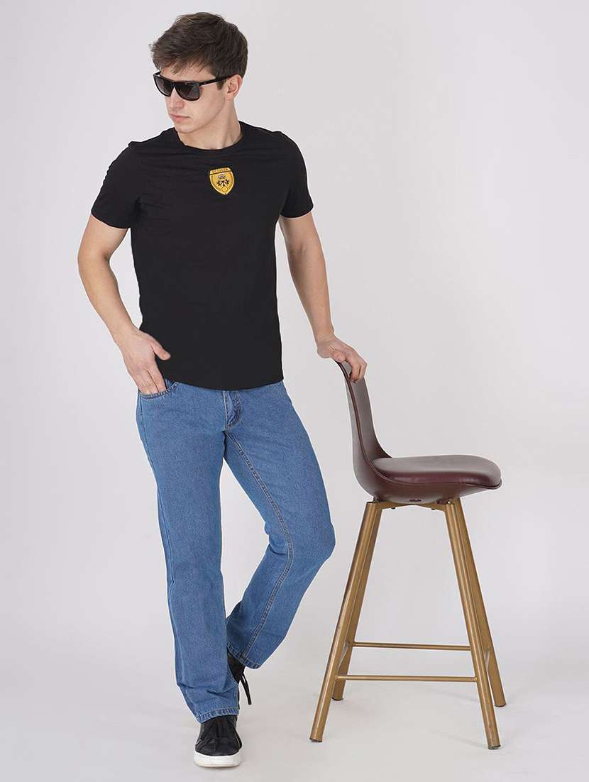 mens blue denim jean - 22457129 -  Standard Image - 4