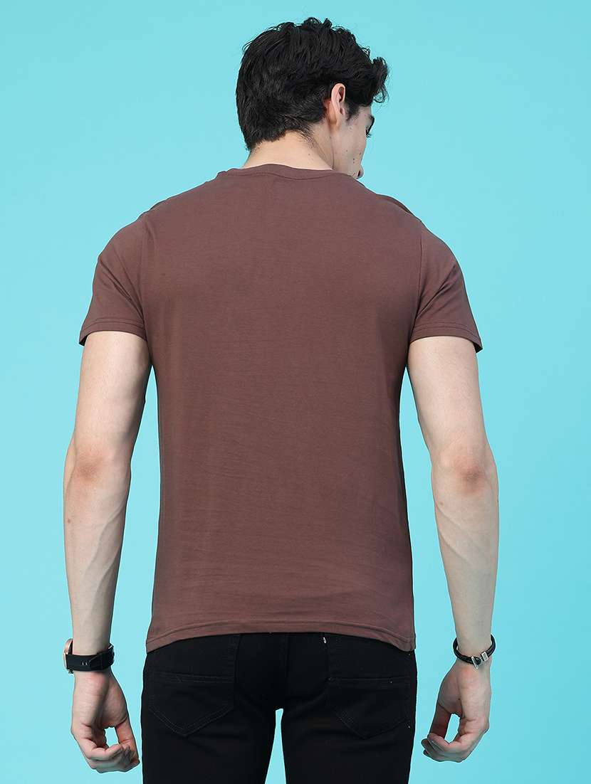 Men Typographic Short Sleeve Slim Fit T-shirt - 22457390 -  Standard Image - 4