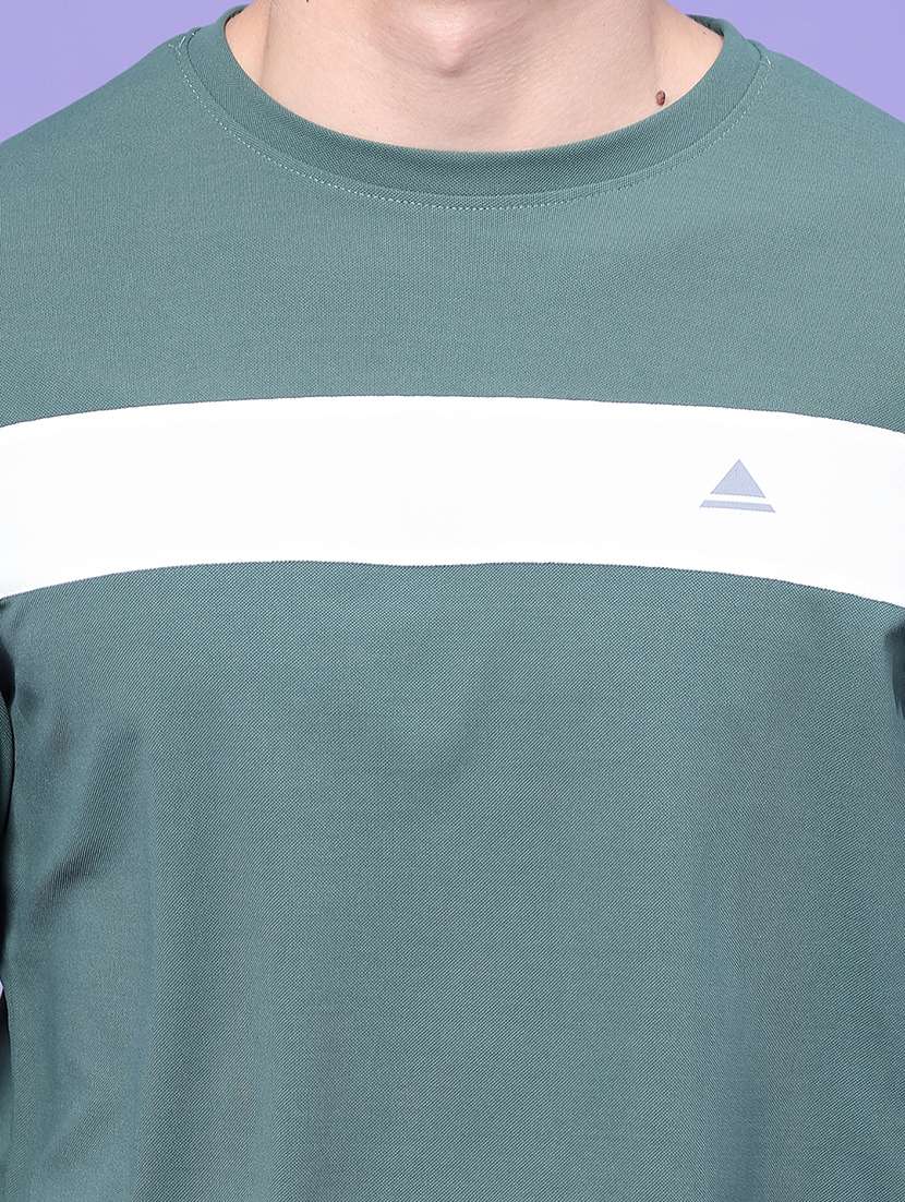 Men Taped Long Sleeves Regular Fit T-shirt - 22457539 -  Standard Image - 1