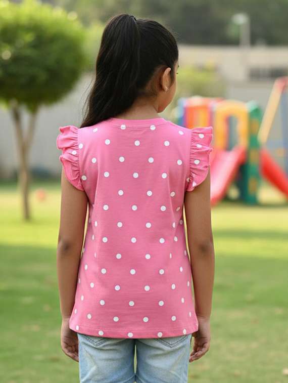 girls pink cotton top - 22457668 -  Standard Image - 1