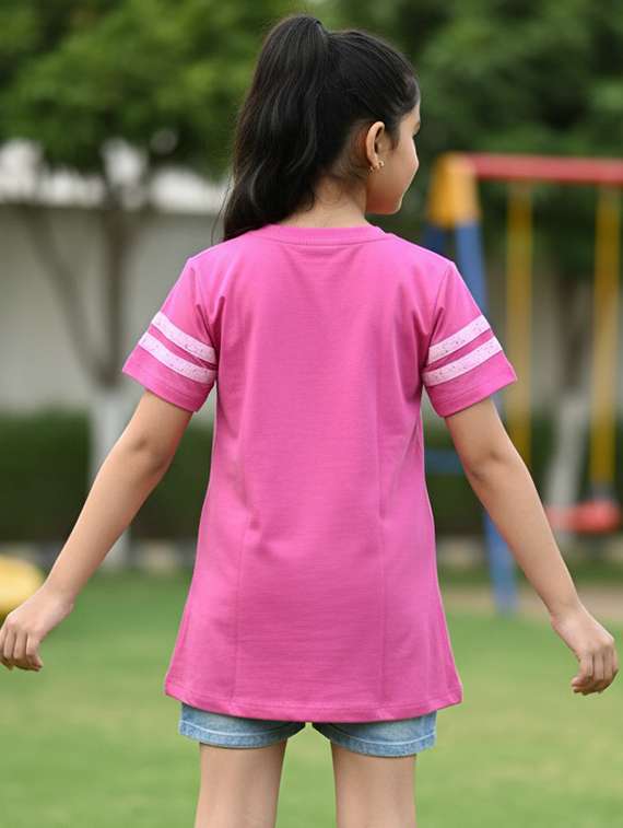 girls red cotton tops top - 22457671 -  Standard Image - 1