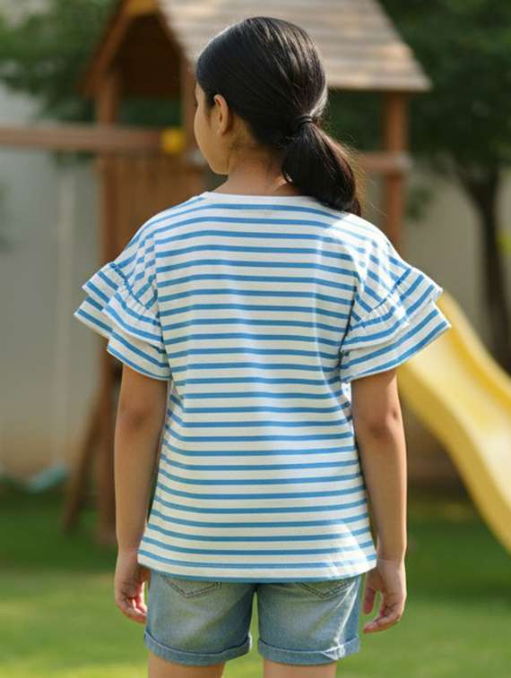 girls white cotton tops top - 22457672 -  Standard Image - 1