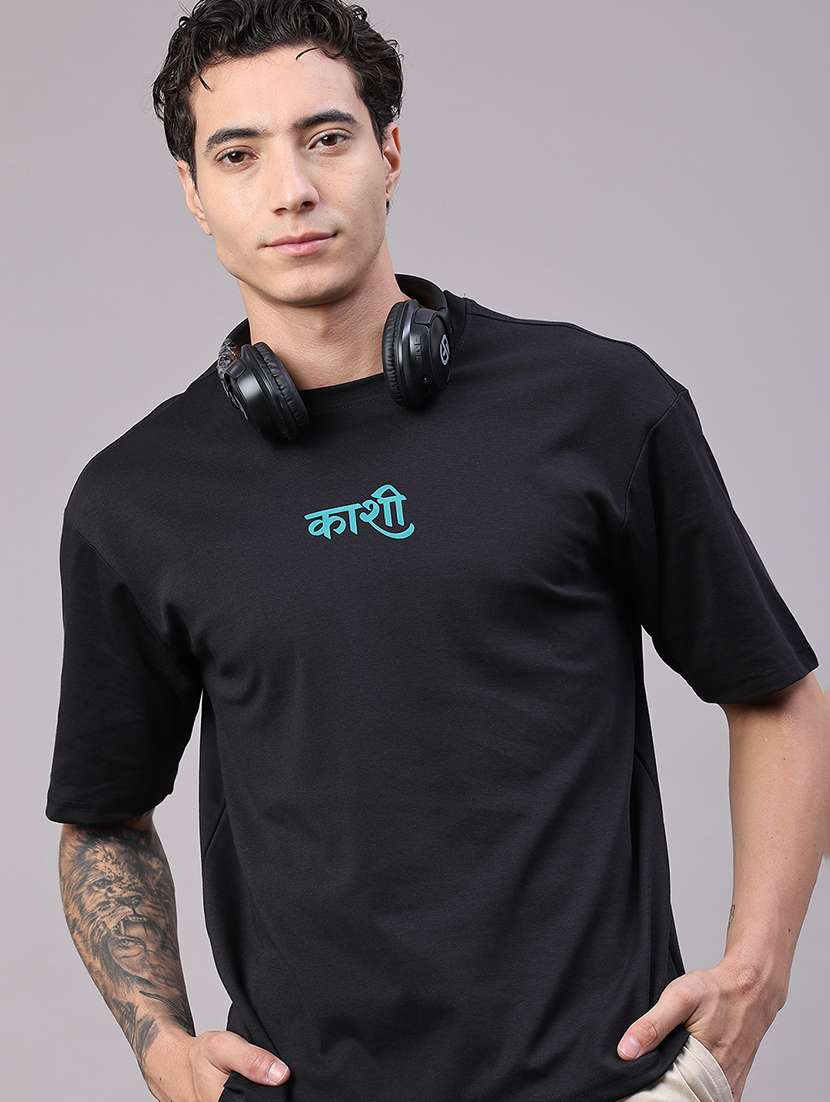 men printed short sleeve oversized t-shirt - 22457740 -  Standard Image - 4