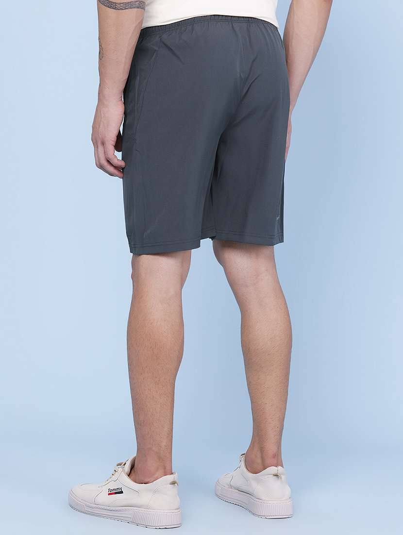 men solid mid rise regular fit sport shorts - 22457755 -  Standard Image - 4