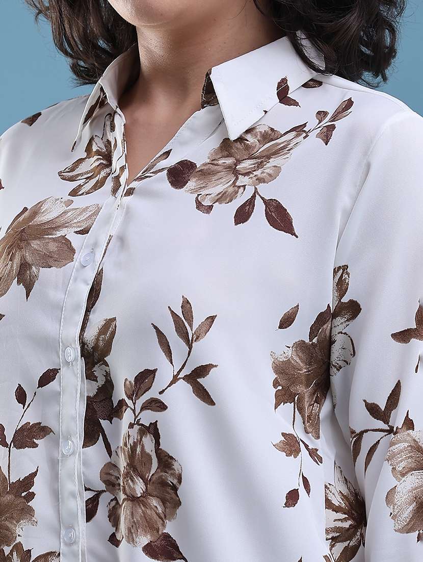 women printed collared regular shirt - 22457997 -  Standard Image - 1