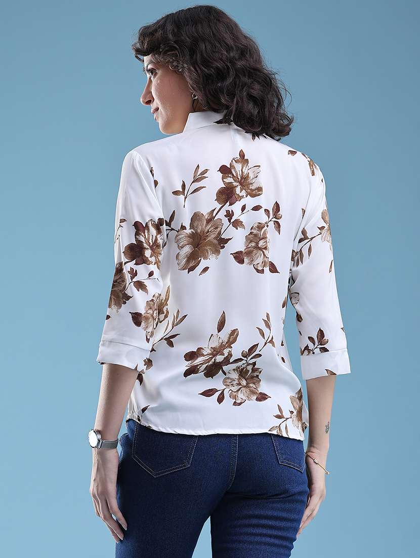 women printed collared regular shirt - 22457997 -  Standard Image - 4