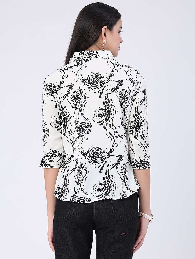 women printed collared regular shirt - 22457998 -  Standard Image - 4