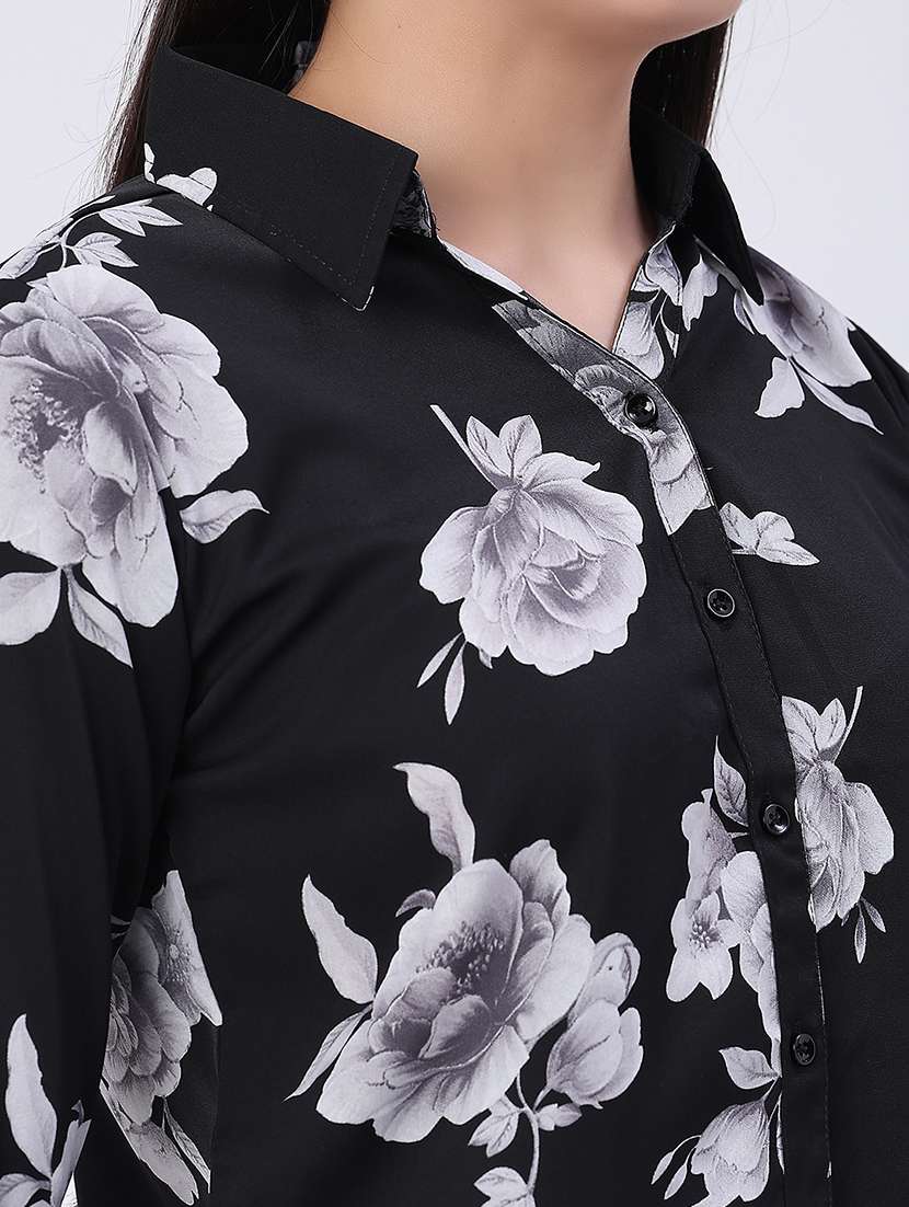 women printed collared regular shirt - 22458000 -  Standard Image - 1