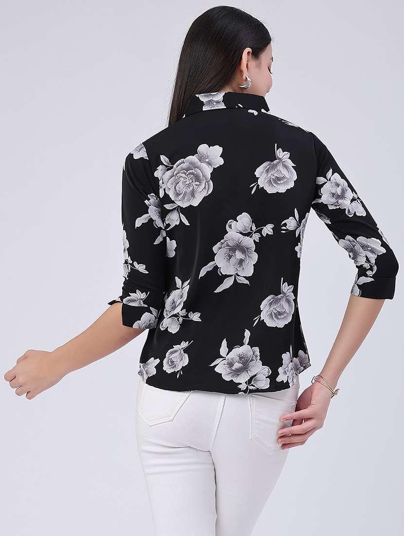 women printed collared regular shirt - 22458000 -  Standard Image - 4