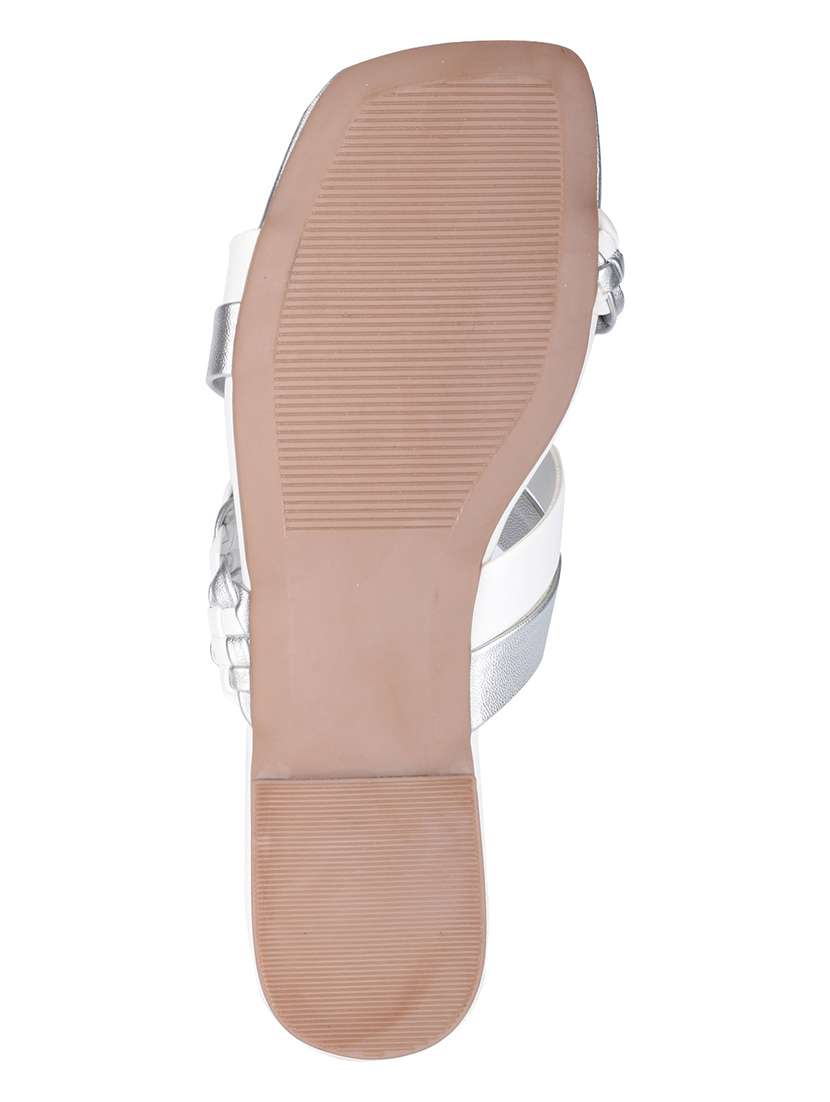 women textured slip on flat sandal - 22458028 -  Standard Image - 4