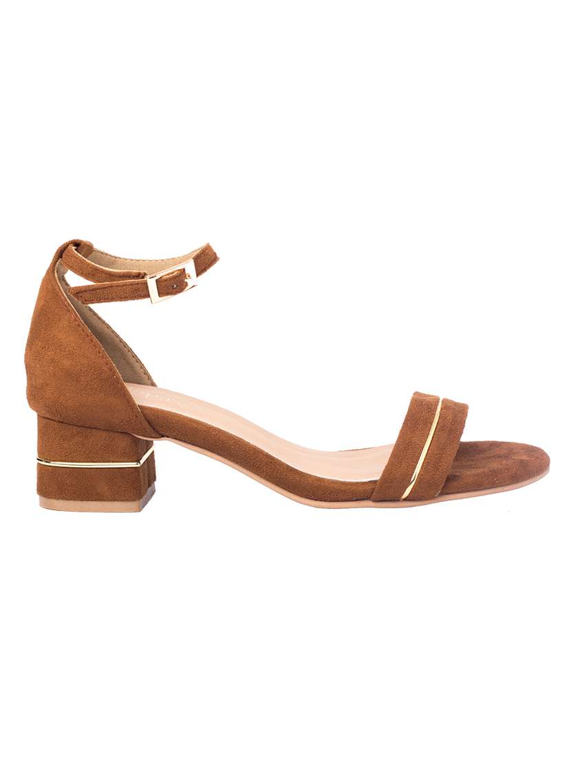 women solid ankle strap sandal - 22458054 -  Standard Image - 1