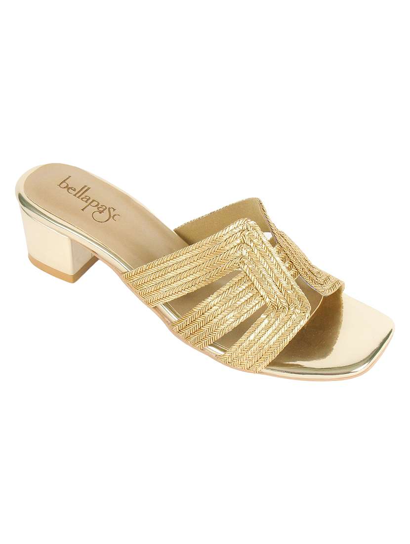 women textured slip on sandal