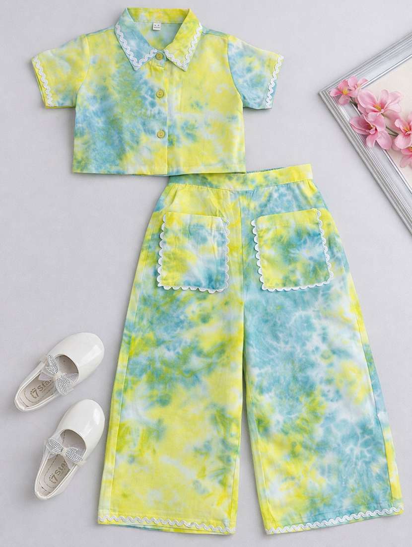 girls yellow rayon a-line dress - 22458071 -  Standard Image - 1
