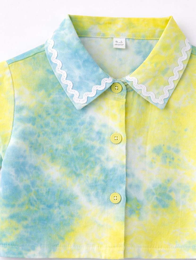 girls yellow rayon a-line dress - 22458071 -  Standard Image - 4