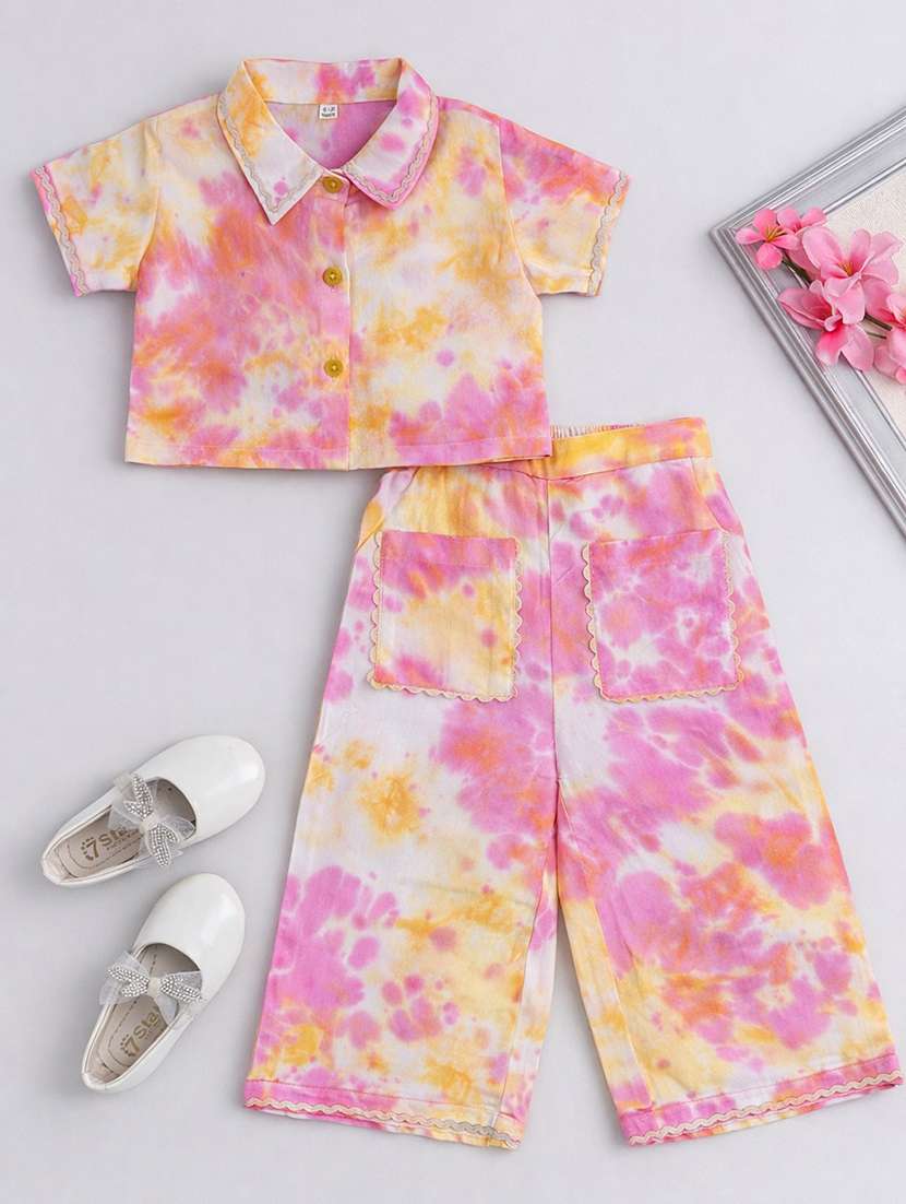 girl pink rayon a-line dress - 22458072 -  Standard Image - 1
