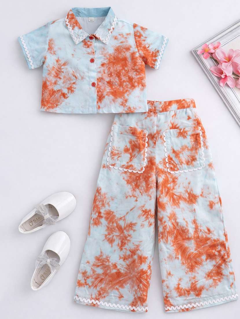 girl blue rayon a-line dress - 22458073 -  Standard Image - 1